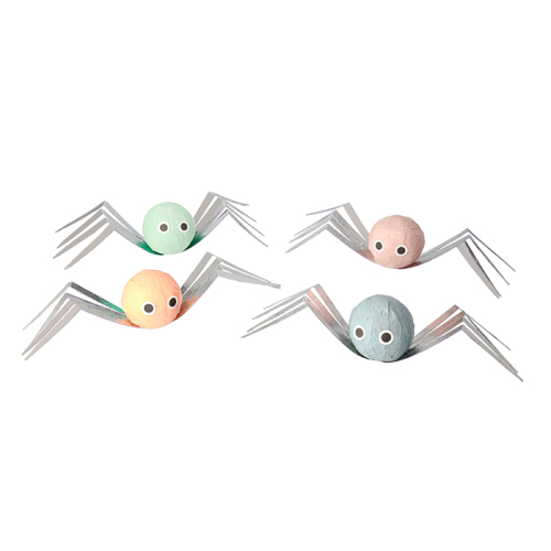 Suprise balls Spider Pastel Halloween (4st) Meri Meri