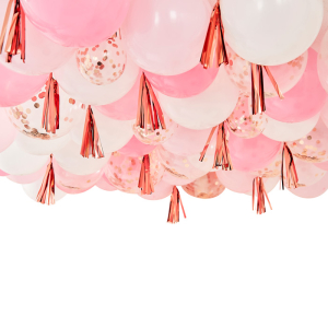 Ballonnen plafond kit roze Mix It Up Ginger Ray