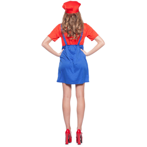 Super Mario kostuum dames rood