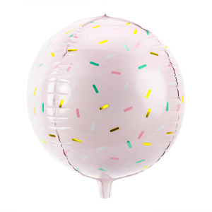 Folieballon Sprinkle roze (40cm)