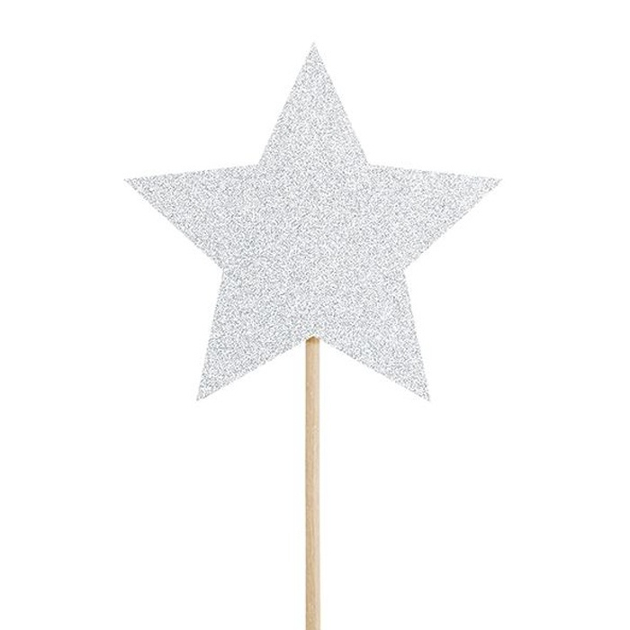 Cupcake toppers sterren (6st) Make a Wish