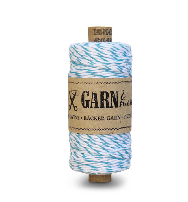 Bakers Twine Turquoise-wit